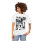 76.1 MILLION ABSOLUTE CUNTS VOTED IN 2024 - Heavy Cotton
