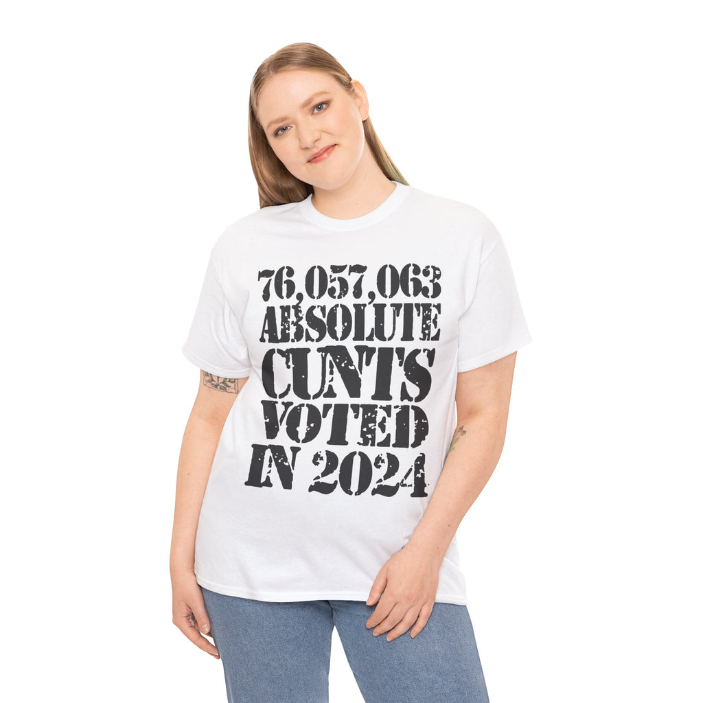 76.1 MILLION ABSOLUTE CUNTS VOTED IN 2024 - Heavy Cotton