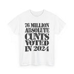 76 MILLION ABSOLUTE CUNTS VOTED IN 2024 - Heavy Cotton