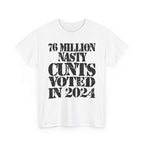 76 MILLION NASTY CUNTS VOTED IN 2024 - Heavy Cotton