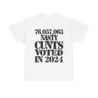 76.1 MILLION NASTY CUNTS VOTED IN 2024 - Heavy Cotton