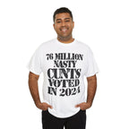 76 MILLION NASTY CUNTS VOTED IN 2024 - Heavy Cotton