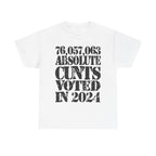76.1 MILLION ABSOLUTE CUNTS VOTED IN 2024 - Heavy Cotton