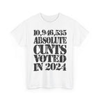 10.9 MILLION ABSOLUTE CUNTS VOTED IN 2024 - Heavy Cotton