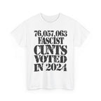 76.1 MILLION FASCIST CUNTS VOTED IN 2024 - Heavy Cotton