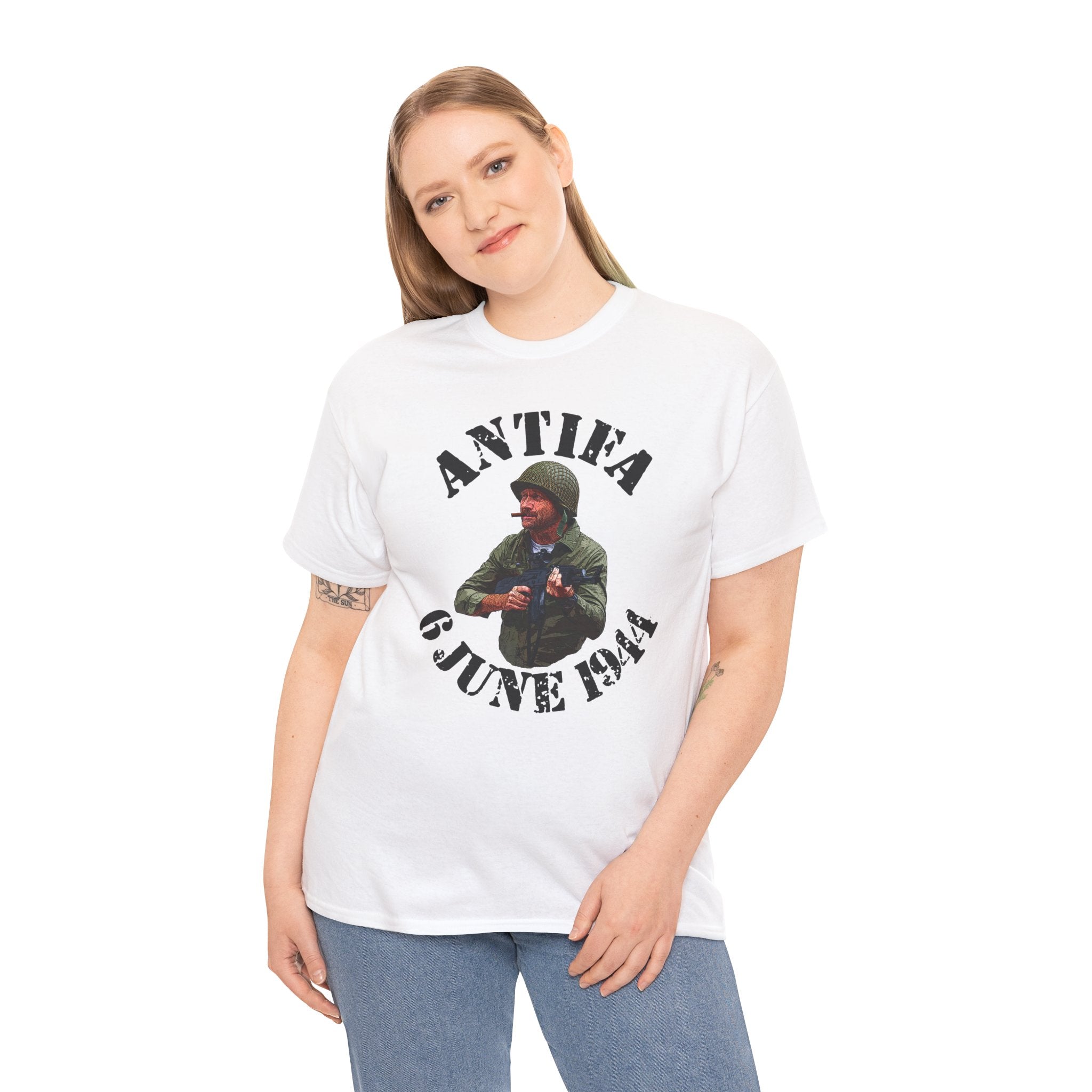 ANTIFA  - Red - No Dates - Heavy Cotton