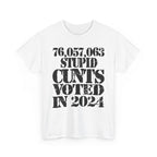 76.1 MILLION STUPID CUNTS VOTED IN 2024 - Heavy Cotton