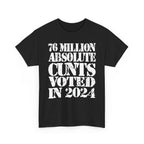 76 MILLION ABSOLUTE CUNTS VOTED IN 2024 - Heavy Cotton
