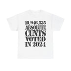 10.9 MILLION ABSOLUTE CUNTS VOTED IN 2024 - Heavy Cotton